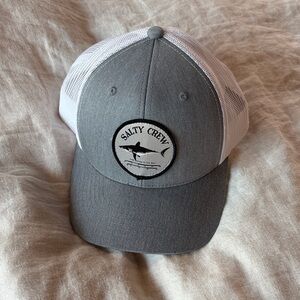 Salty Crew Charcoal and White Cap